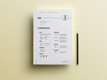 Load image into Gallery viewer, Free Minimalist Resume Template in (PSD) Photoshop Format