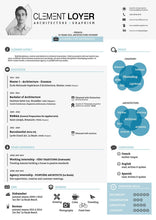 Load image into Gallery viewer, Free Clement Loyer Photoshop (PSD) Resume Template