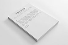 Load image into Gallery viewer, Free Clean CV Resume Template for Microsoft Word, Illustrator (AI) and Photoshop (PSD) Formats