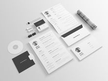 Load image into Gallery viewer, Free Clean And Minimal Resume Template