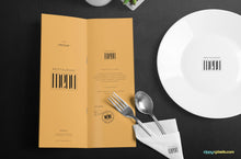 Load image into Gallery viewer, Free Sophisticated Menu Mockup