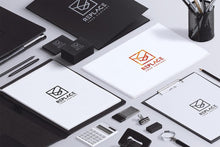 Load image into Gallery viewer, Free Isometric Stationery Mockup Scenes (Including Macbook Pro, Notebook and Business Card Mockup)