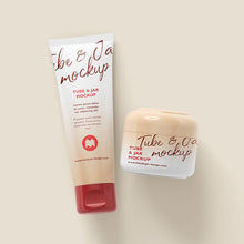 Load image into Gallery viewer, Free Clean Set of Cosmetic Tube and Jar Mockup
