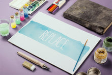 Load image into Gallery viewer, Free Watercolor Paint Paper or Canvas Mockup