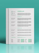 Load image into Gallery viewer, Free Resume Template for Photoshop (PSD) and Illustrator (AI) Format