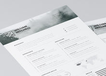 Load image into Gallery viewer, Free Minimalistic and Clean Resume Template in Photoshop (PSD) and Illustrator (AI) Formats