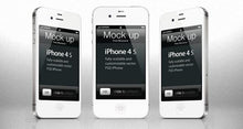 Load image into Gallery viewer, Free iPhone 4 psd Mockup Template
