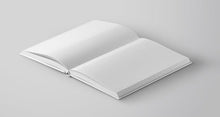 Load image into Gallery viewer, Free Open Hardcover Book Mockup Perspective View
