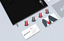 Load image into Gallery viewer, Free Isometric View of Branding or Identity MockUp
