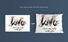 Load image into Gallery viewer, Free Realistic Pillow Front View Mockup
