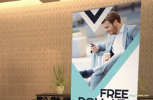 Load image into Gallery viewer, Free Roll Up Banner Advertisement Mockup
