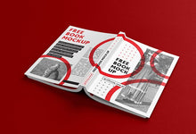 Load image into Gallery viewer, Free 7 Views of Thick Book or Brochure Mockup
