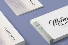 Load image into Gallery viewer, Free Isometric Business Card Mock Up

