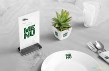 Load image into Gallery viewer, Free Table Menu Mockup Scene
