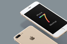 Load image into Gallery viewer, Free Multicolor iPhone 7 Mockup Space Gray, Black and Gold White
