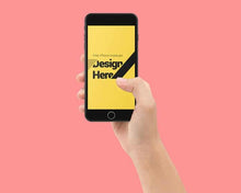 Load image into Gallery viewer, Free Hand Held IPhone Mockup
