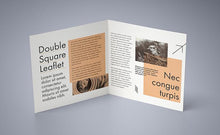 Load image into Gallery viewer, Free Set of 5 Double Square Leaflet Mockups
