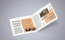 Load image into Gallery viewer, Free Set of 5 Double Square Leaflet Mockups
