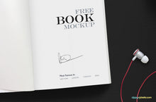 Load image into Gallery viewer, Free Open Book Mockup Scene
