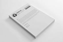 Load image into Gallery viewer, Free CV Resume Template for Microsoft Word, Illustrator (AI) and Photoshop (PSD) Formats

