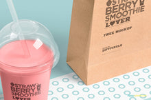 Load image into Gallery viewer, Free Mouth-Watering Transparent Plastic Cup Mockup

