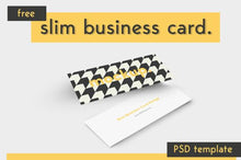 Load image into Gallery viewer, Free Slim Business Card Mockup
