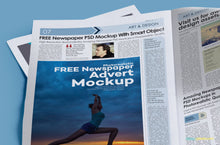 Load image into Gallery viewer, Free Print Ad Mockup PSD
