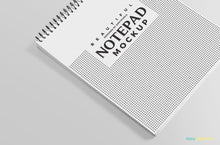 Load image into Gallery viewer, Free Ringed Notepad Mockup
