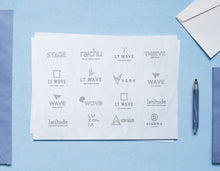 Load image into Gallery viewer, Free Set of Logo Showcase PSD Mockups
